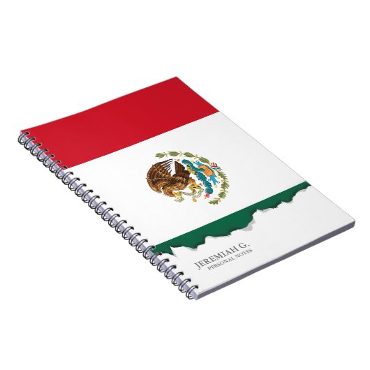 Carnet Drapeau mexicain classique (Côté Droit)