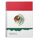 Carnet Drapeau mexicain classique (Devant)