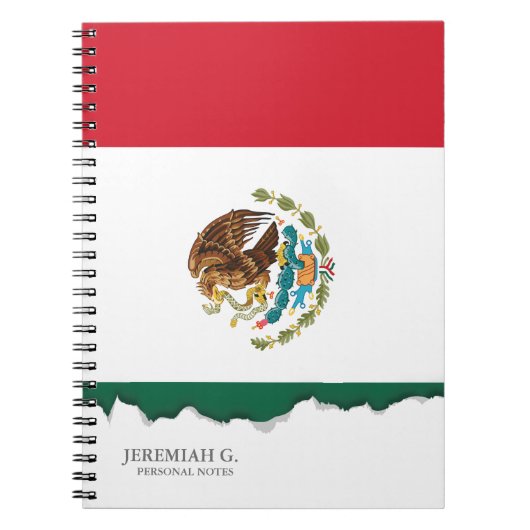 Carnet Drapeau mexicain classique (Devant)