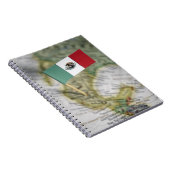 Carnet Drapeau mexicain sur la carte (Côté Droit)