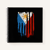 Carnet Drapeau mi-américain mi-philippin Philippines (Devant)
