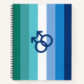 Carnet Drapeau MLM Gay Male Pride (Devant)