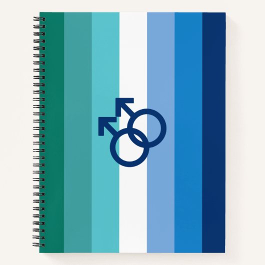 Carnet Drapeau MLM Gay Male Pride (Devant)