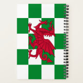 Carnet Drapeau mystique de dragon celtique rouge du Pays  (Verso)