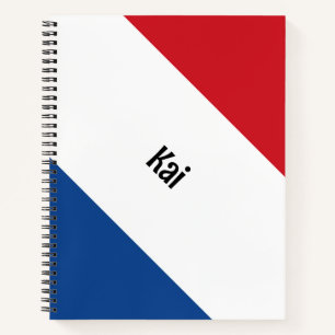 Carnet Drapeau néerlandais personnalisé