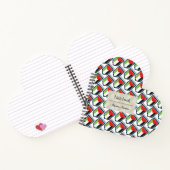 Carnet Drapeau palestinien et palestinien Nom Customisé (Intérieur)