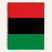 Carnet Drapeau panafricain (Devant)