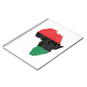 Carnet Drapeau panafricain Noir Histoire Mois Art Design (Côté gauche)