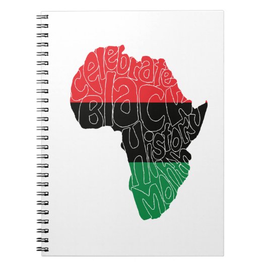 Carnet Drapeau panafricain Noir Histoire Mois Art Design (Devant)