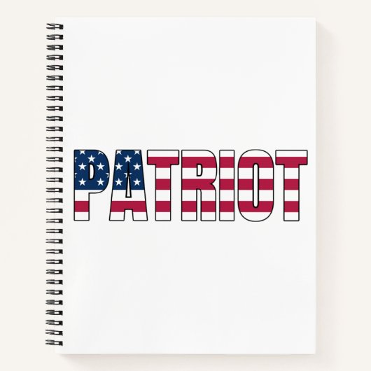 Carnet Drapeau Patriot (Devant)