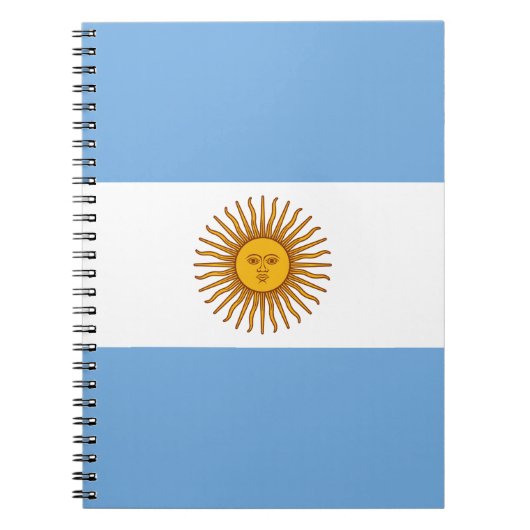 Carnet Drapeau patriotique argentin (Devant)