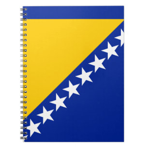 Carnet Drapeau patriotique de Bosnie-Herzégovine