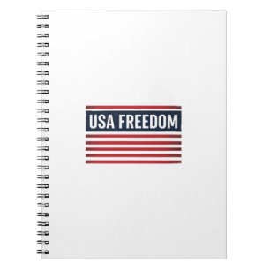 Carnet Drapeau patriotique de style USA Freedom Vector De