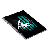 Carnet Drapeau Patriotique USA Wakeboard Wakeboard (Côté Droit)
