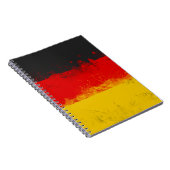 Carnet Drapeau peint Grunge de l'Allemagne (Côté Droit)