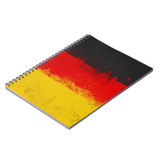 Carnet Drapeau peint Grunge de l'Allemagne (Côté gauche)