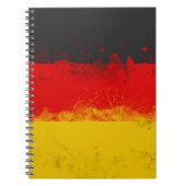 Carnet Drapeau peint Grunge de l'Allemagne (Devant)