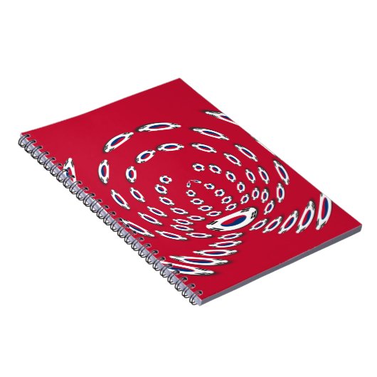 Carnet Drapeau Polka de Corée du Sud (Côté Droit)