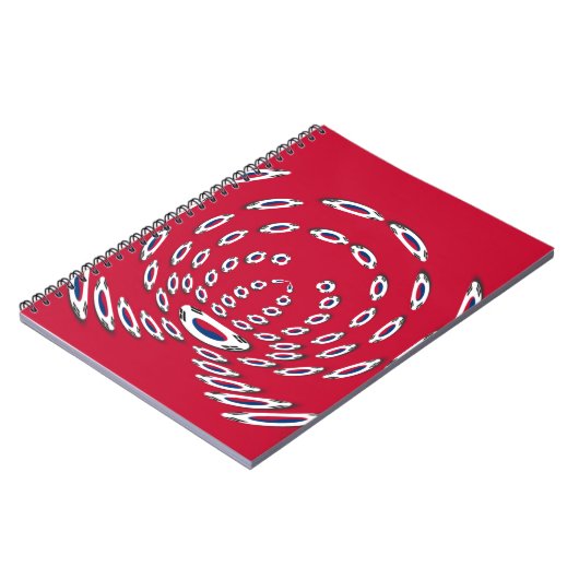 Carnet Drapeau Polka de Corée du Sud (Côté gauche)