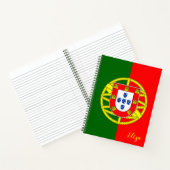 Carnet Drapeau portugais personnalisé (Intérieur)