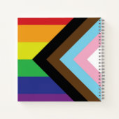 Carnet Drapeau progressiste LGBTQIA (Dos)