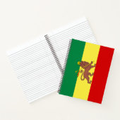 Carnet Drapeau rastafarien (Rastafarianisme) (Rasta) (Intérieur)