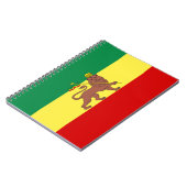 Carnet Drapeau rastafarien (Rastafarianisme) (Rasta) (Côté gauche)