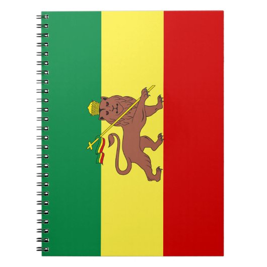 Carnet Drapeau rastafarien (Rastafarianisme) (Rasta) (Devant)