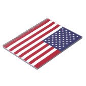 Carnet Drapeau rouge blanc et bleu patriotique américain (Côté gauche)