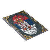 Carnet Drapeau serbe d'empreinte digitale de contact (Côté Droit)