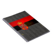 Carnet Drapeau serbe énervé moderne (Côté Droit)