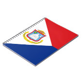 Carnet Drapeau Sint Maarten (Côté gauche)