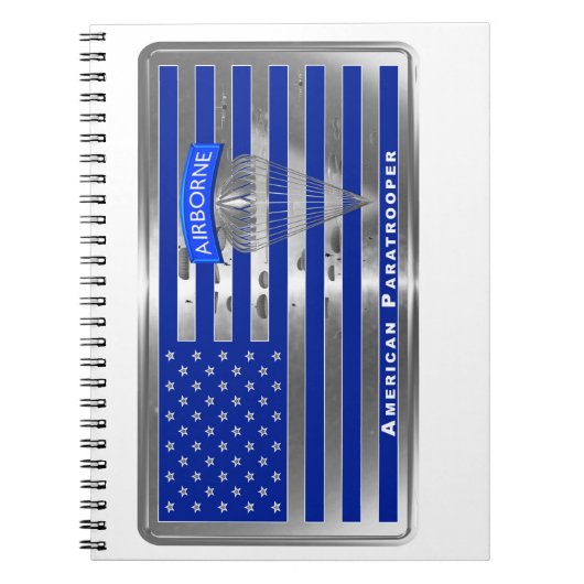 Carnet Drapeau spécial américain de parachutistes (Devant)