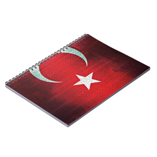 Carnet Drapeau stylisé de Turquie (Côté gauche)