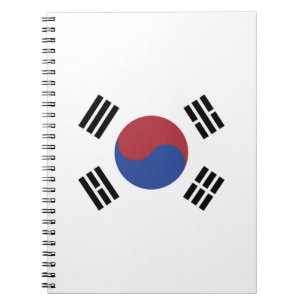 Carnet drapeau sud-coréen