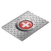 Carnet Drapeau suisse industriel avec le graphique en (Côté gauche)