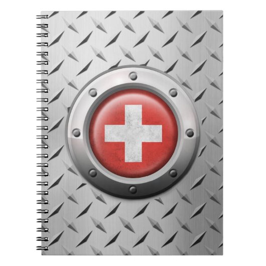 Carnet Drapeau suisse industriel avec le graphique en (Devant)