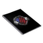 Carnet Drapeau superhero USA (Côté Droit)