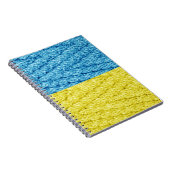 Carnet drapeau tricoté ukrainien (Côté Droit)