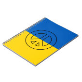 Carnet drapeau ukrainien signe de paix (Côté gauche)