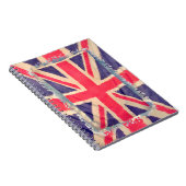 Carnet DRAPEAU UNION JACK grunge (Côté Droit)