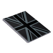 Carnet Drapeau Union Jack noir (Côté Droit)