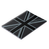 Carnet Drapeau Union Jack noir (Côté gauche)