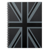Carnet Drapeau Union Jack noir (Devant)