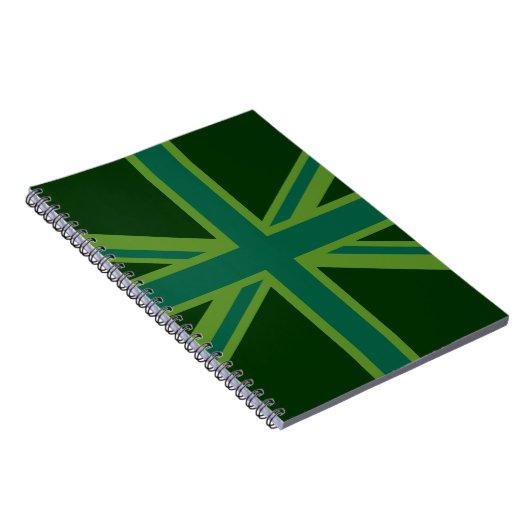 Carnet Drapeau vert Union Jack (Côté Droit)