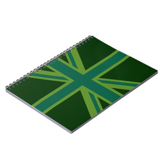 Carnet Drapeau vert Union Jack (Côté gauche)