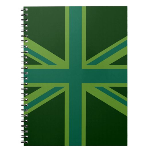 Carnet Drapeau vert Union Jack (Devant)