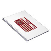 Carnet Drapeau vertical vintage papa pompier (Côté Droit)