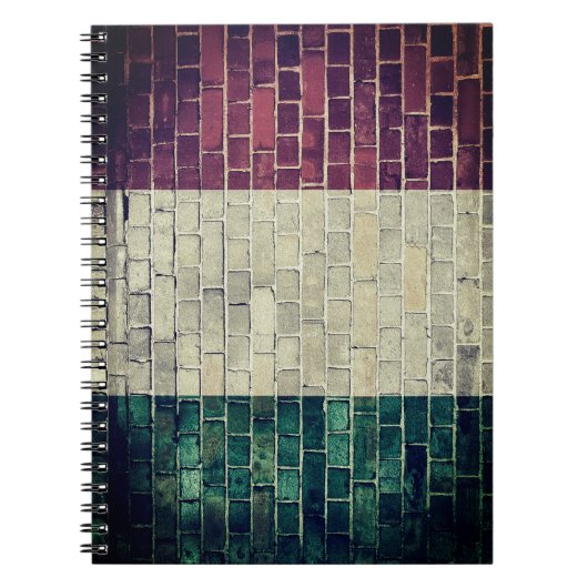 Carnet Drapeau vintage de l'Italie (Devant)