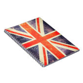 Carnet Drapeau vintage d'Union Jack (Côté Droit)